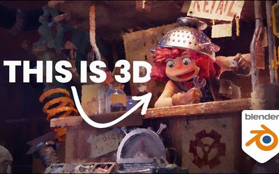 1-Click RENDER to PAINTING: Blender's NEW Paint Filter in 6 minutes